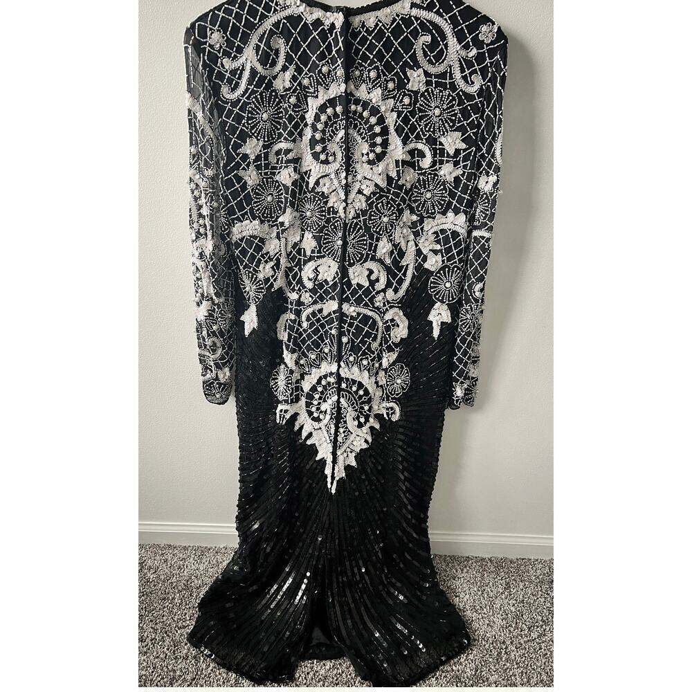 Vintage Swee Lo women's art deco evening dress size medium - Picture 2 of 8
